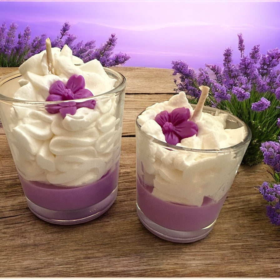 Bougie gourmande lavande Mes plaisirs parfumés