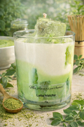 Matcha latte candle