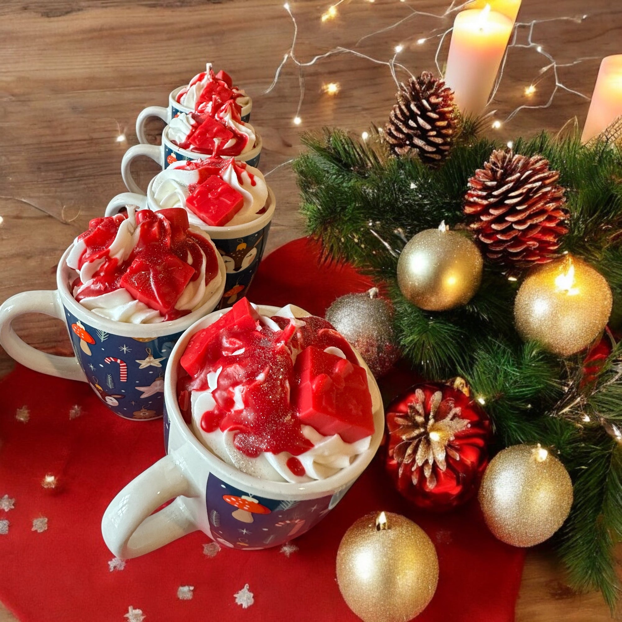 Bougie gourmande pomme cannelle Mes plaisirs parfumés