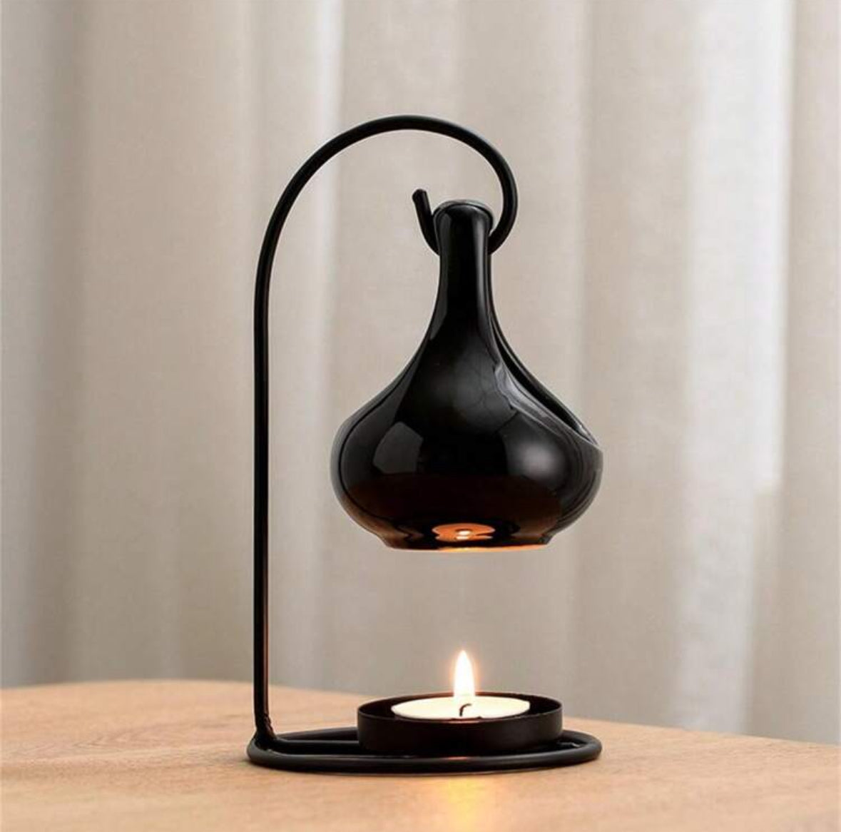 Brûleur design noir Mes plaisirs parfumés