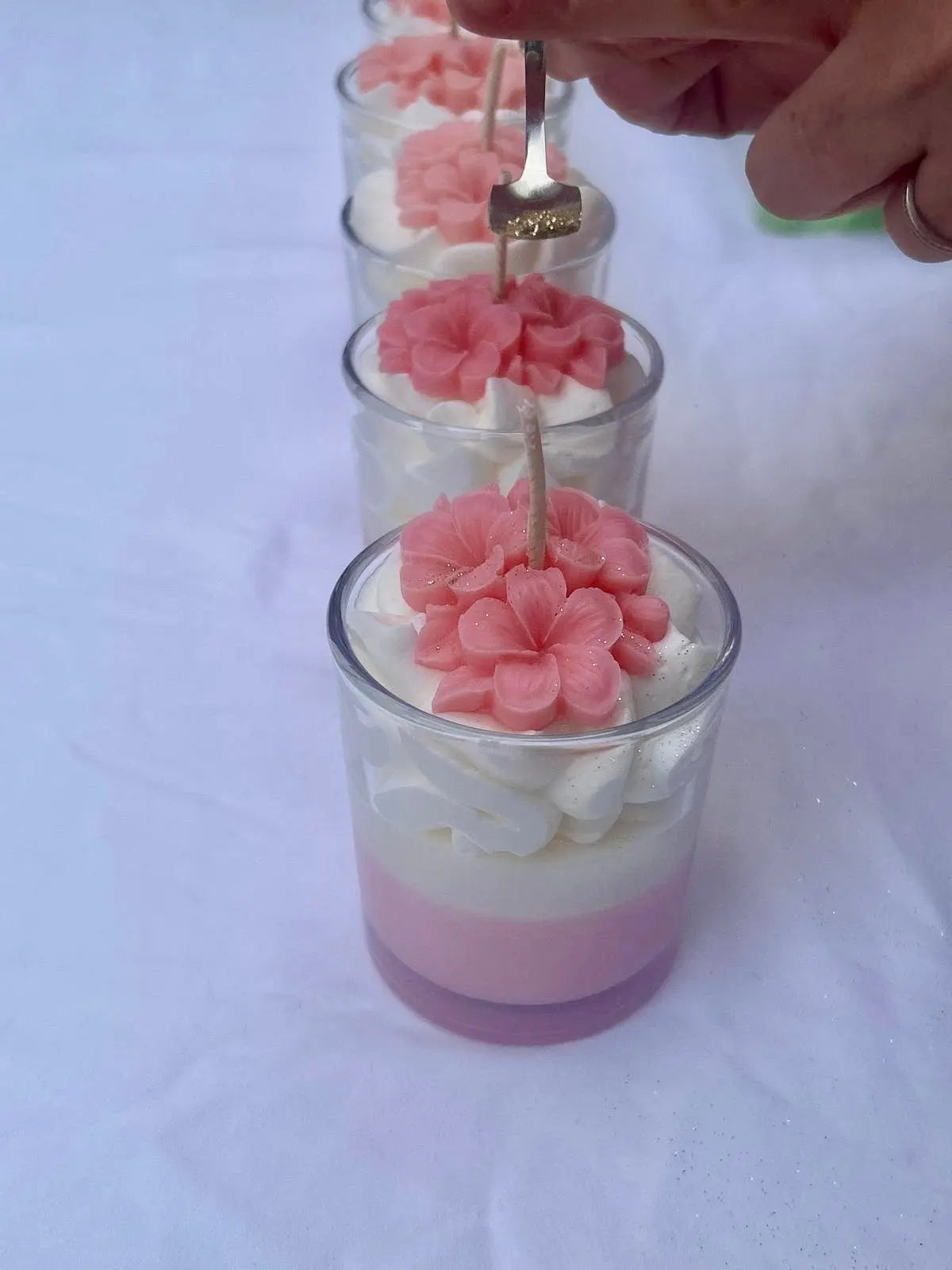 Bougie Éclat solidaire (octobre rose) Mes plaisirs parfumés