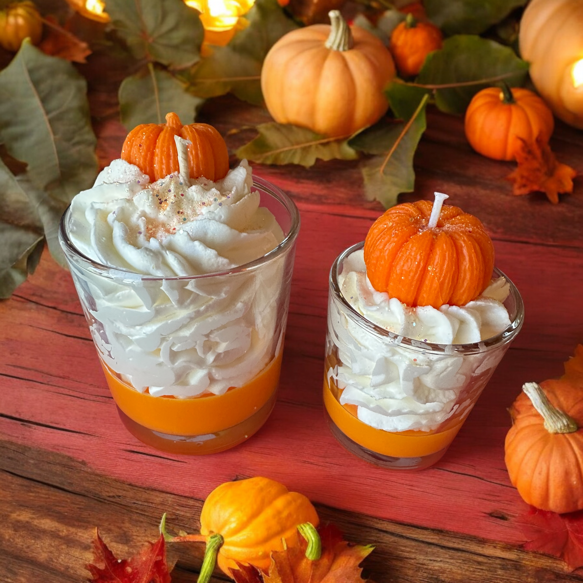 Bougie gourmande spiced pumpkin Mes plaisirs parfumés