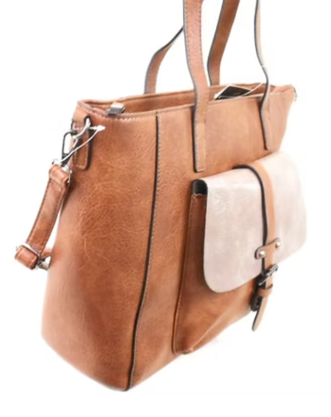 Grand sac Cognac Mes plaisirs parfumés