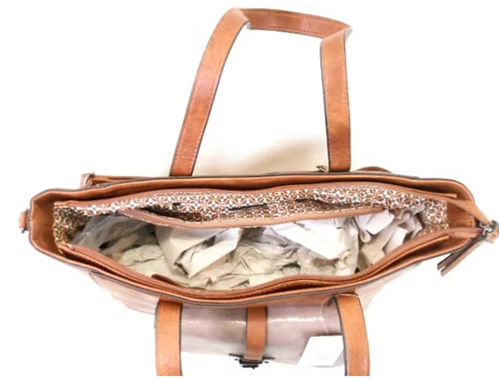 Grand sac Cognac Mes plaisirs parfumés