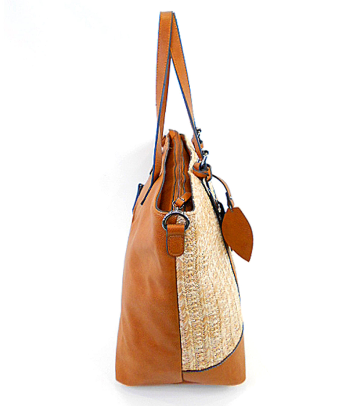 Grand sac à main effet paille Mes plaisirs parfumés