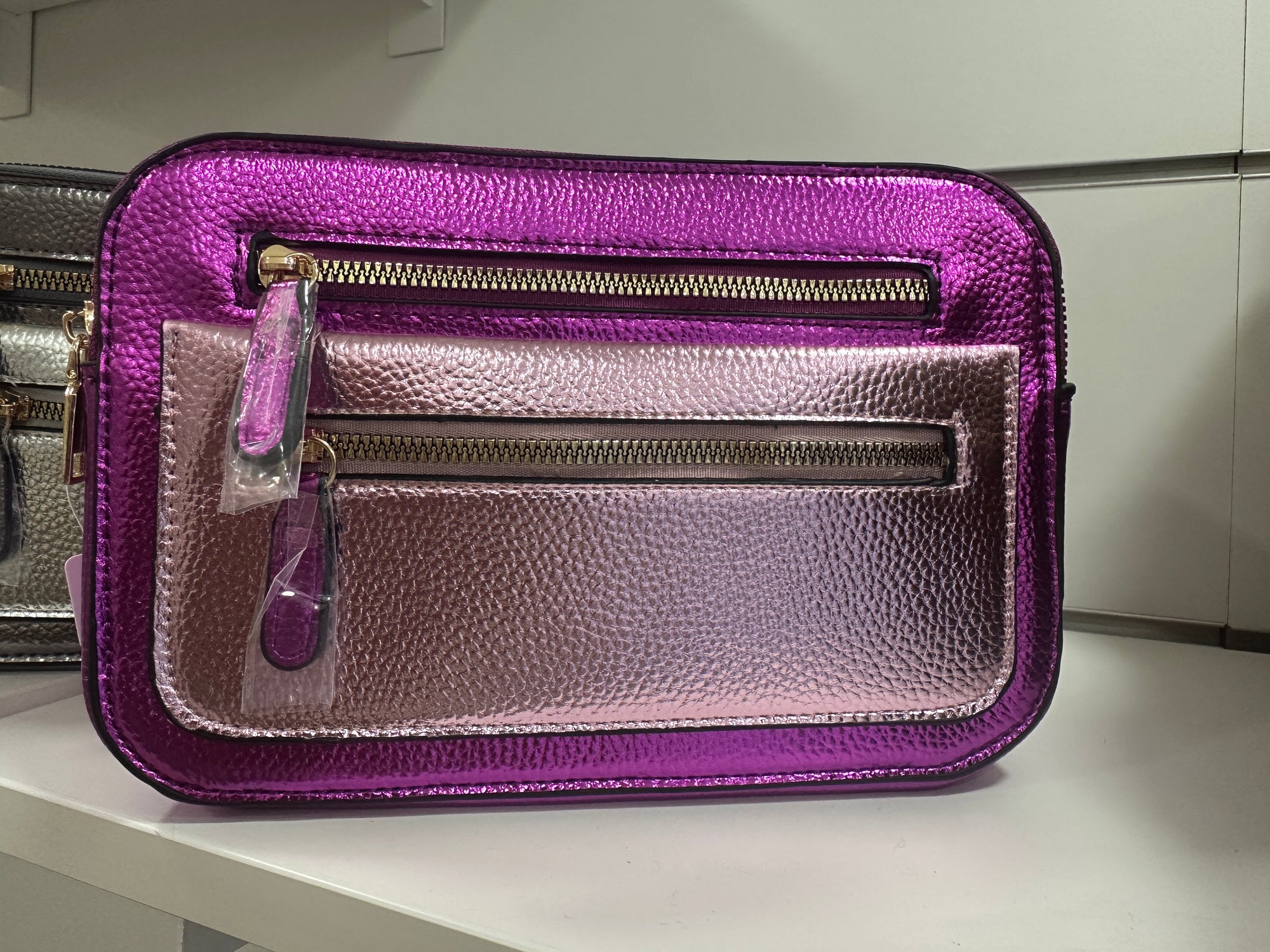 Sac à main - Caméra métallisé