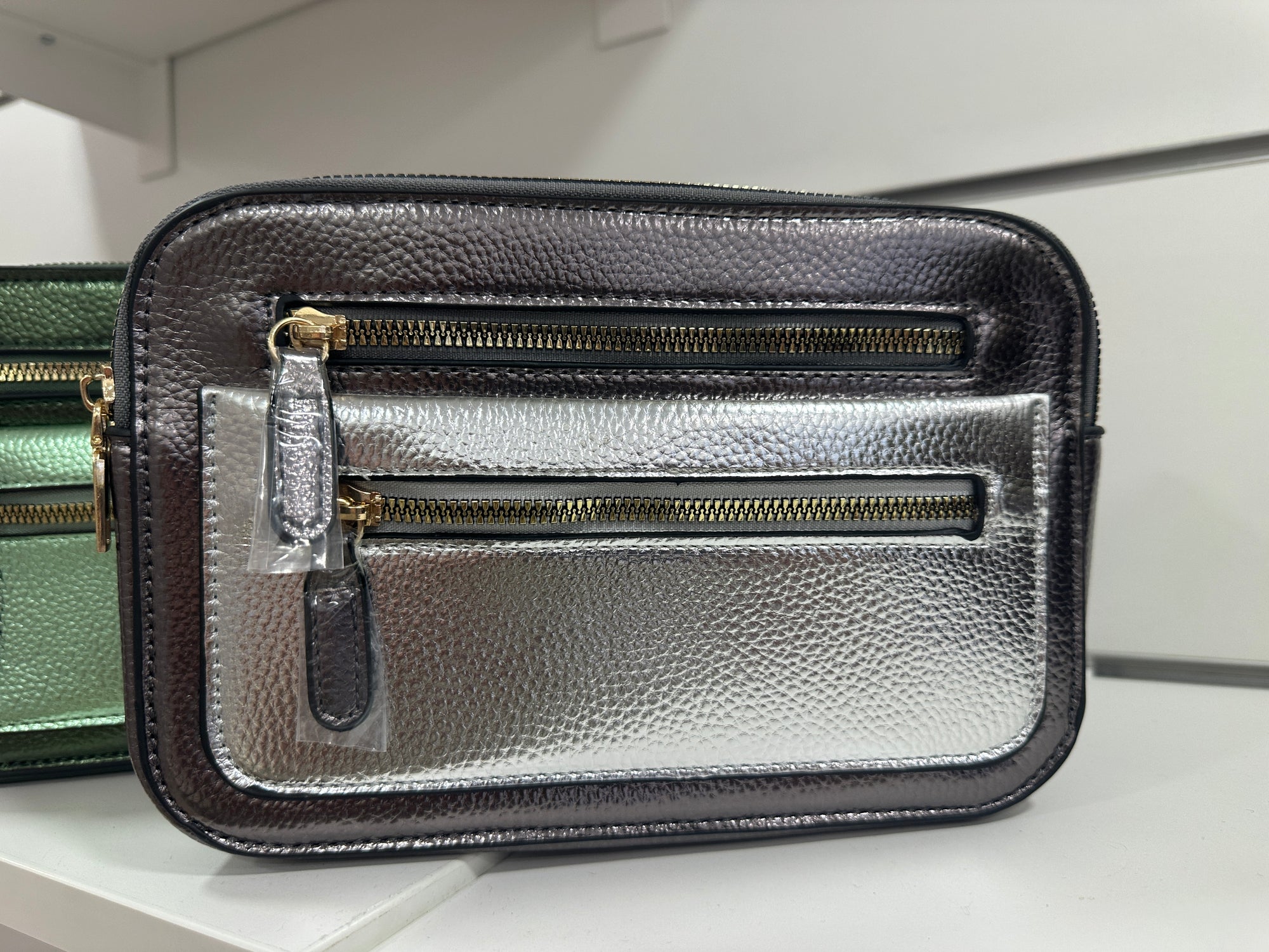 Sac à main - Caméra métallisé