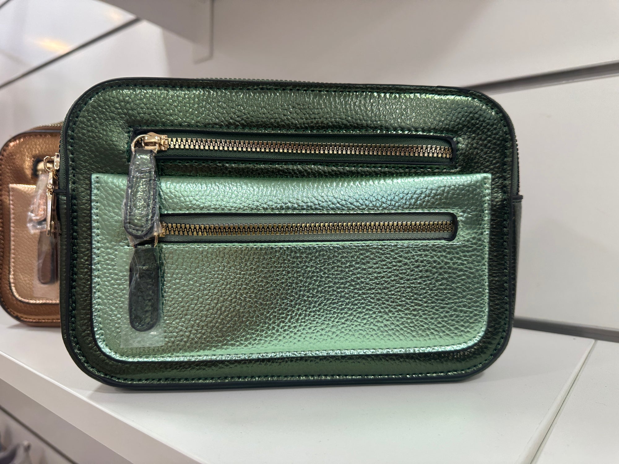 Sac à main - Caméra métallisé