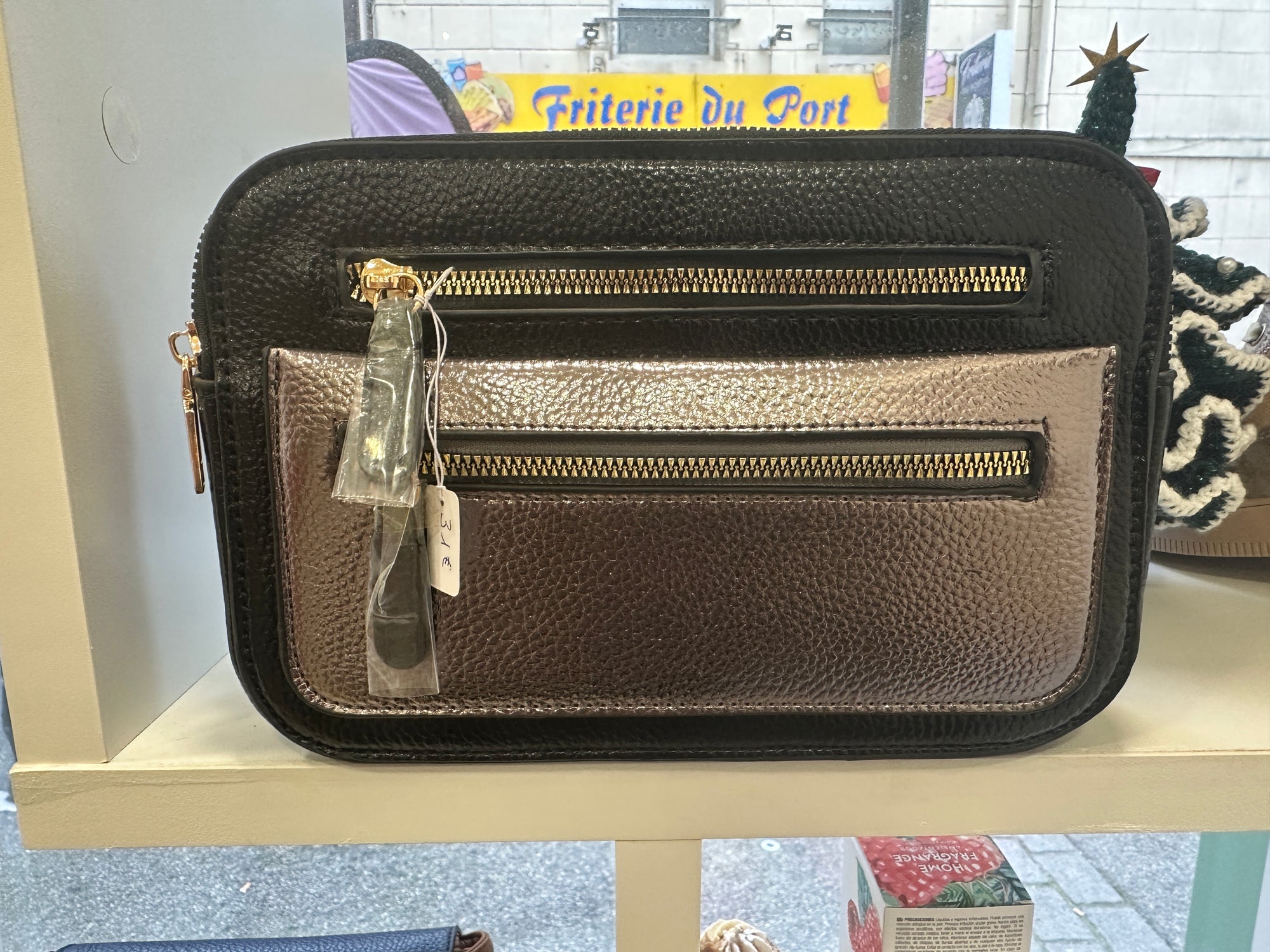 Sac à main - Caméra métallisé