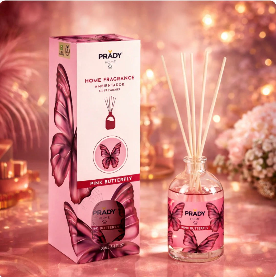 Diffuseur à bâtonnets - Pink Butterfly