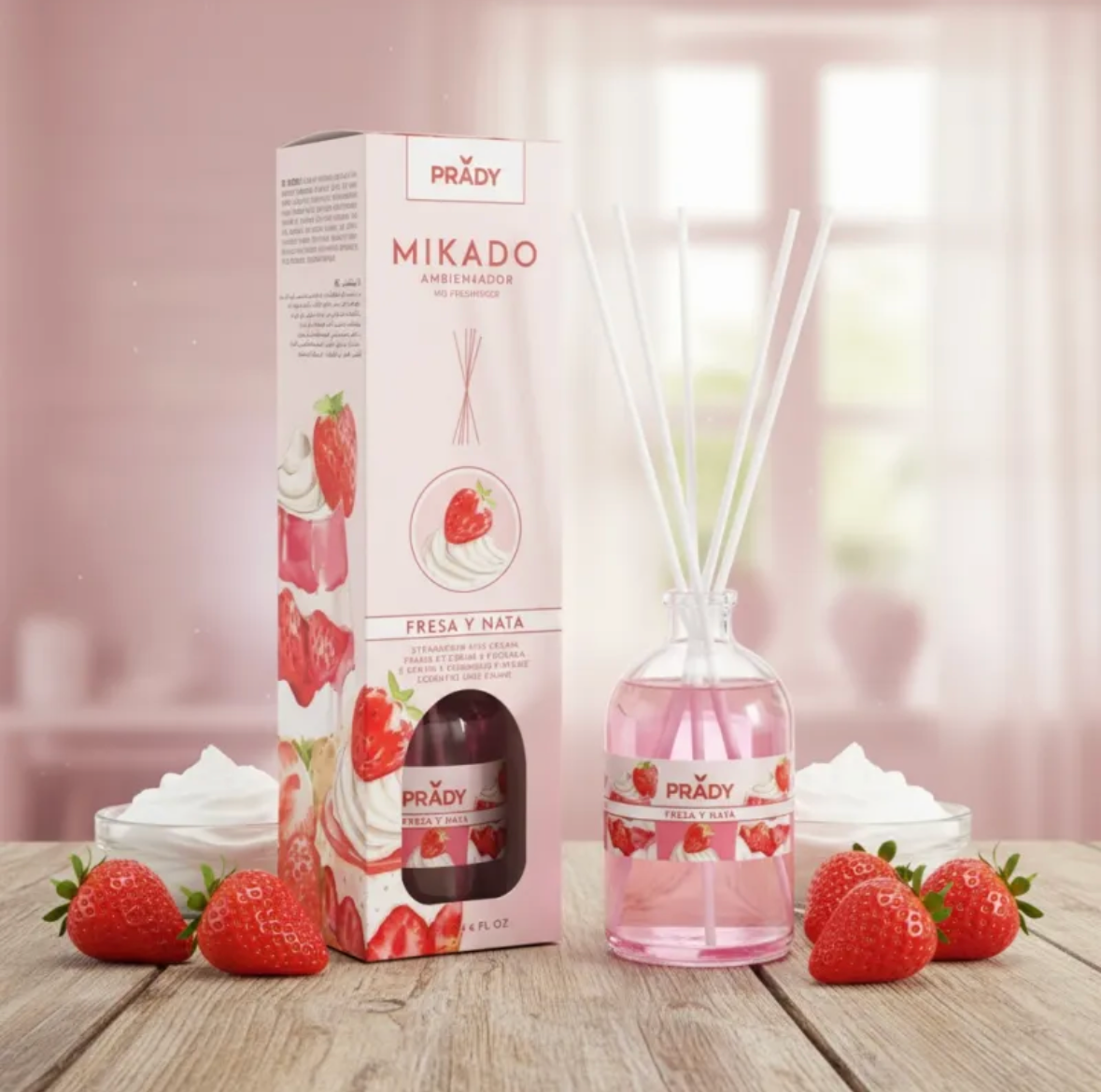 Reed diffuser - Strawberry whipped cream