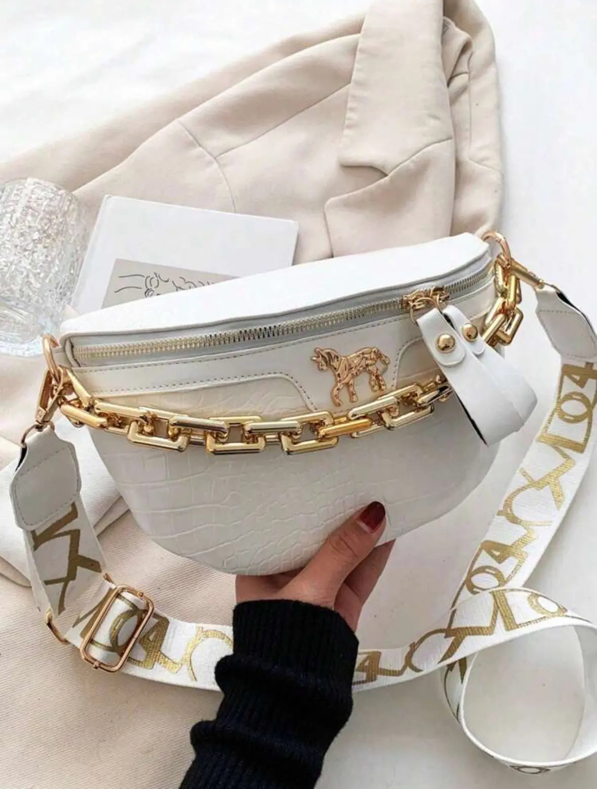 Sac banane effet croco Mes plaisirs parfumés