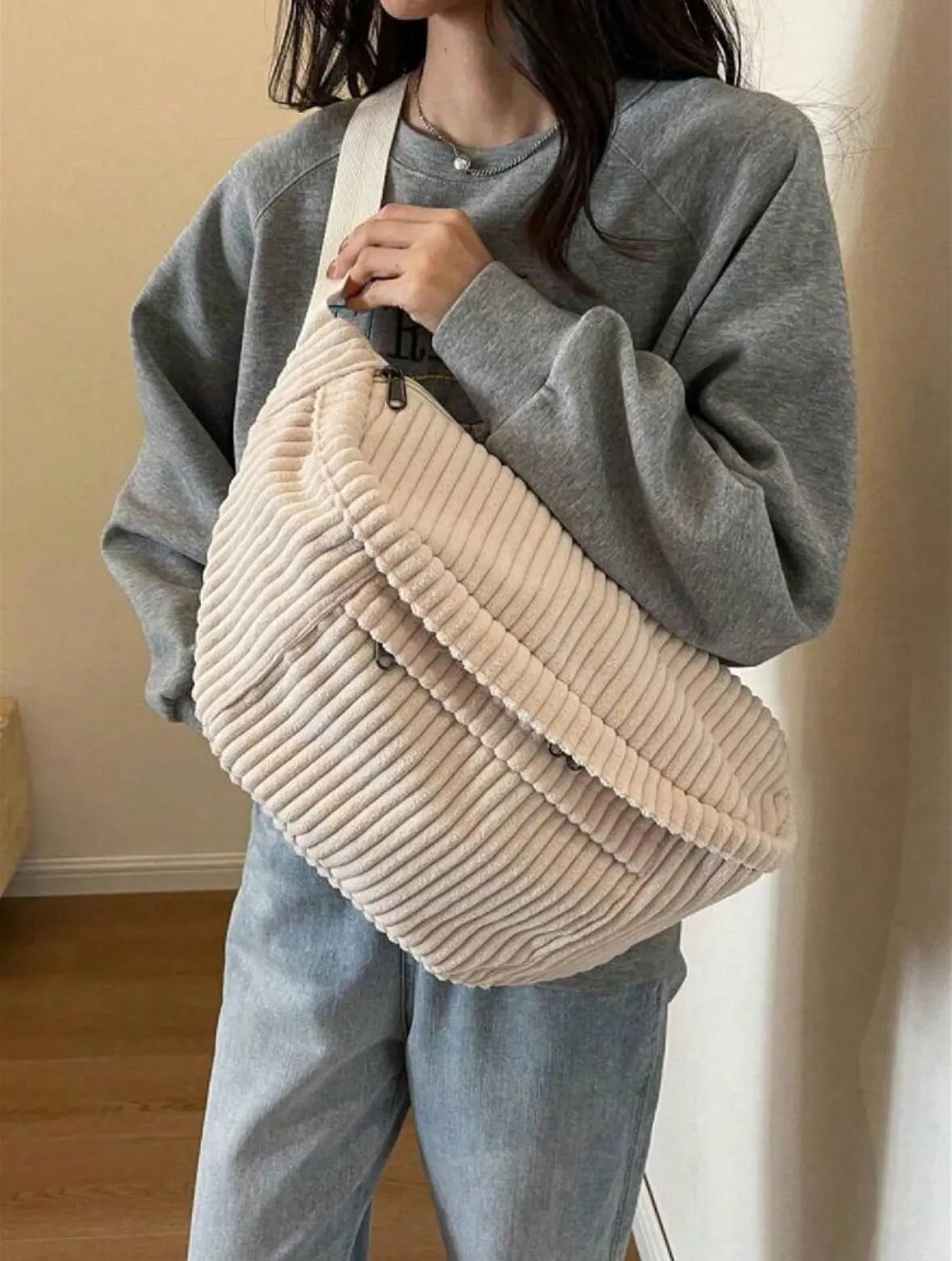 Sac banane vintage oversize Mes plaisirs parfumés